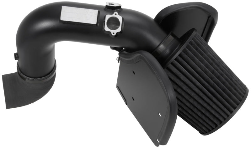 K&N 07-09 Dodge Ram Pickup 2500/3500 6.7L DSL Black Performance Intake Kit - 71-1557 for 2007-2009 Dodge Ram 2500 - front vie