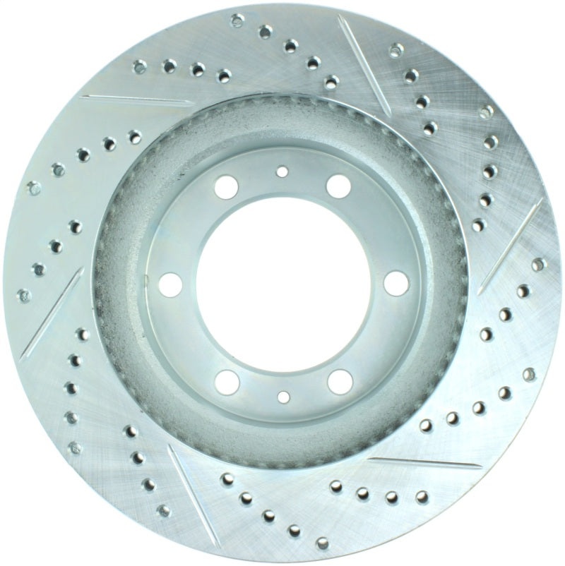 StopTech Select Sport 12-14 Toyota FJ Cruiser SportStop Slotted &amp; Drilled Front Right Rotor - 227.44129R