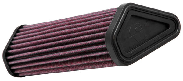 K&N Unique 10-14 Ducati 1200 Multistrada Replacement Air Filter - DU-1210 for 2010-2014 Ducati Multistrada 1200 - front view