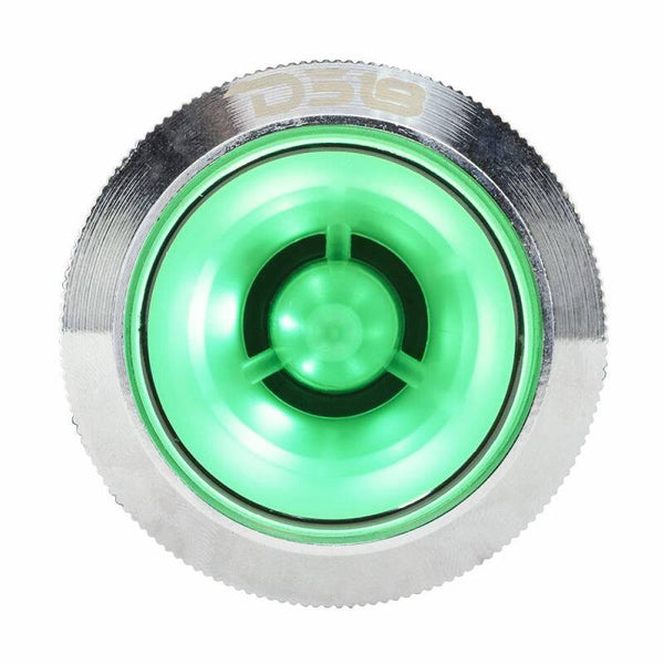 DS18 2.3in Super Bullet Tweeter 100 Watts RMS 1in Titanium Vc 4 ohm RGB LED Lights - PRO-TW7L - front view