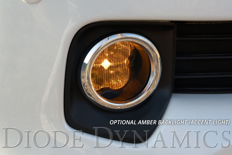 Diode Dynamics SS3 Sport Type CGX Kit ABL - Yellow SAE Fog - DD7198 for 2010-2020 Toyota Sienna - installed view