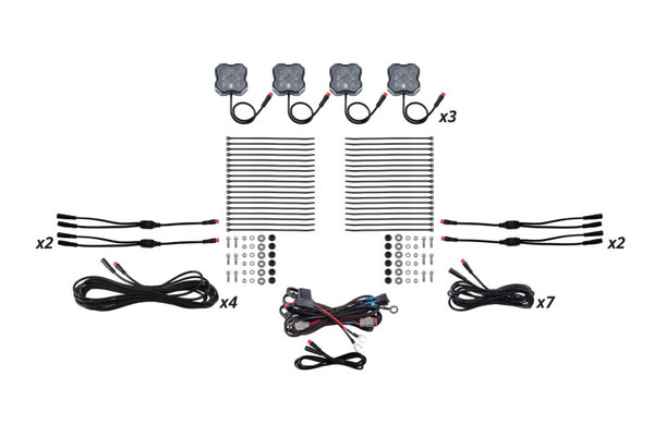Diode Dynamics RGBW Rock Light Installer Kit (12-pack) - DD7748 by Diode Dynamics - front view
