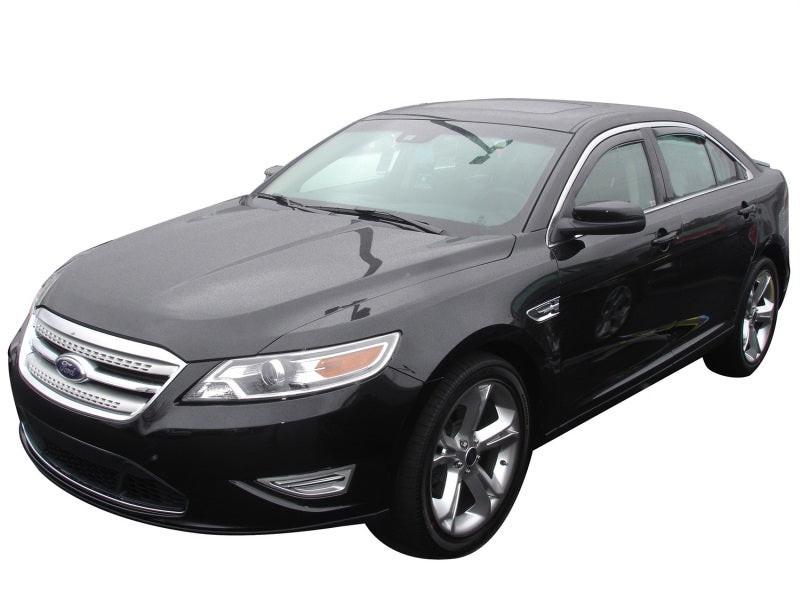 AVS 10-18 Ford Taurus Ventvisor In-Channel Front &amp; Rear Window Deflectors 4pc - Smoke - 194194