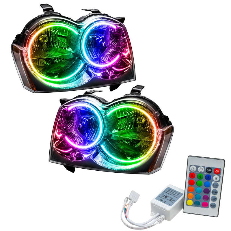 Oracle 05-07 Jeep Grand Cherokee SMD HL (Non-HID) - ColorSHIFT w/ Simple Controller SEE WARRANTY - 8164-504