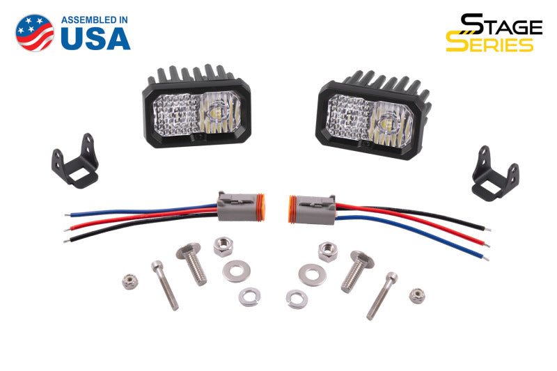 Diode Dynamics Stage Series 2 In LED Pod Sport - White Driving Standard ABL (Pair) - DD6382P by Diode Dynamics - detail view