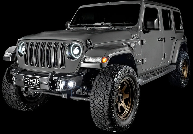 Oracle Jeep Wrangler JL Smoked Lens LED Front Sidemarkers SEE WARRANTY - 5853-504