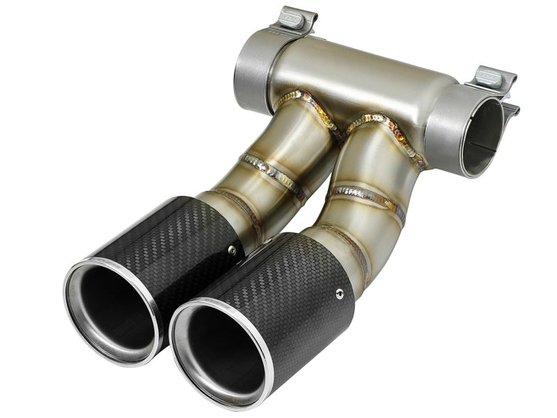 aFe Power 13-14 Porsche Cayman S / Boxster S Carbon Fiber Exhaust Tip Upgrade - 49C36413-C