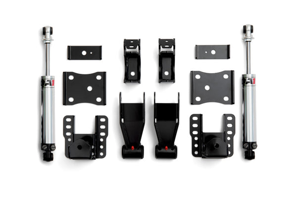 QA1 07-18 Chevrolet Silverado Rear Drop Kit D-Adj 4-6in - RDK52627 for 2007-2018 Chevrolet Silverado 1500 - front view