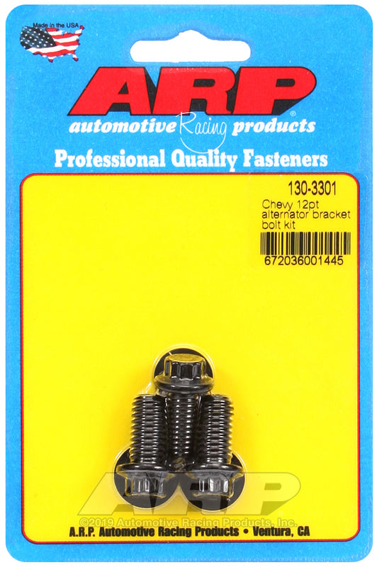 ARP Chevy 12pt Alternator Bracket Bolt Kit - 130-3301