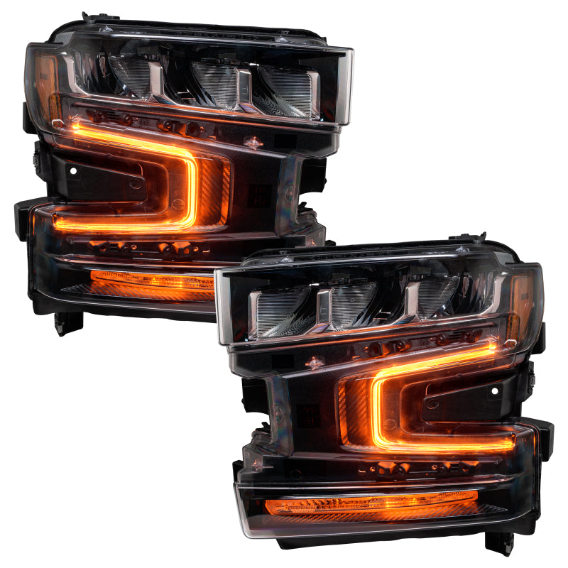 Oracle 19-21 Chevy Silverado 1500 RGB+W Headlight DRL Upgrade Kit - ColorSHIFT 2 SEE WARRANTY - 1441-333
