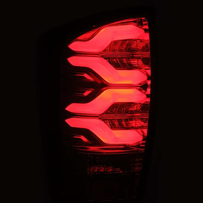 AlphaRex 16-21 Toyota Tacoma LUXX LED Taillights Blk/Red w/Activ Light/Seq Signal - 680000
