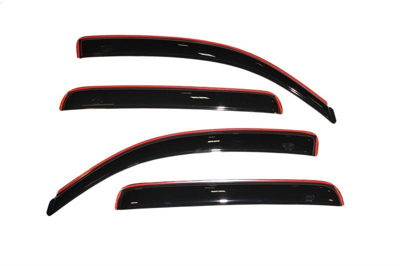 AVS 05-15 Toyota Tacoma Double Cab Ventvisor In-Channel Front &amp; Rear Window Deflectors 4pc - Smoke - 194056