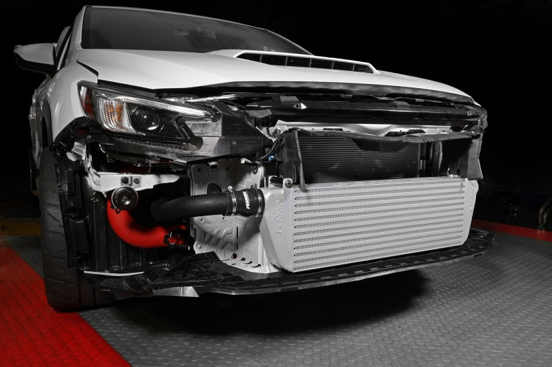 Perrin 22-23 Subaru WRX Front Mount Intercooler Kit (Black Tubes &amp; Silver Core) - PSP-ITR-441SL/BK