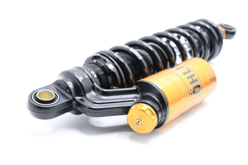 Ohlins 91-17 Harley-Davidson Dyna FXD STX 36 Blackline Shock Absorber w/ Gold Accents - HD 764LE