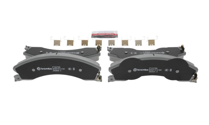 Brembo 09-17 Chevrolet Silverado 2500 HD/GMC Sierra 2500 HD/Silverado 3500 HD Front NAO Brake Pad - P10072N