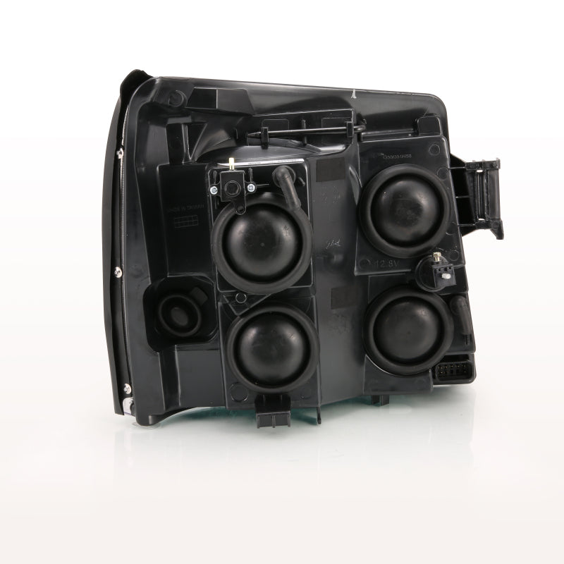 ANZO 2003-2006 Cadillac Escalade Crystal Headlight Black Amber - 111423