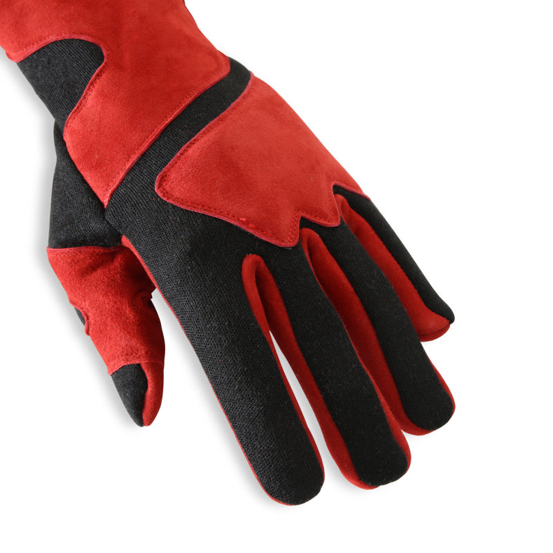 RaceQuip SFI-5 Red/Black Medium Long Angle Cut Glove - 358103RQP