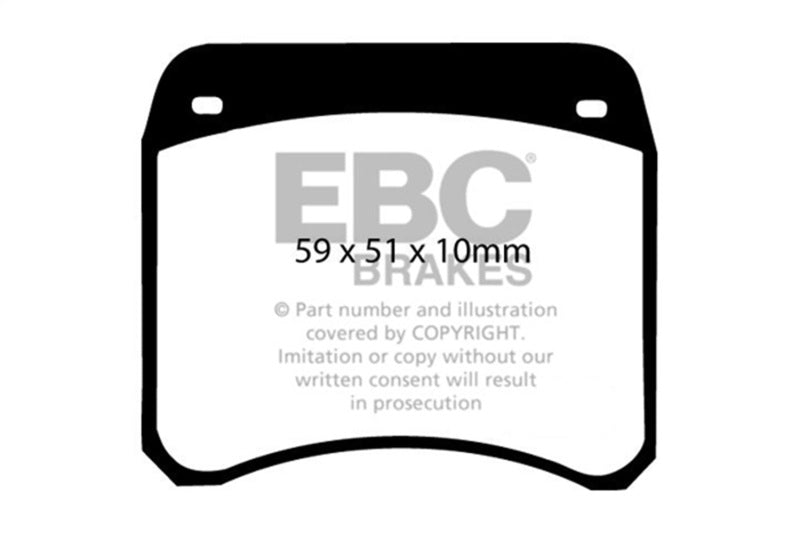 EBC 63-69 Rover Mini Cooper Greenstuff Front Brake Pads - DP2128