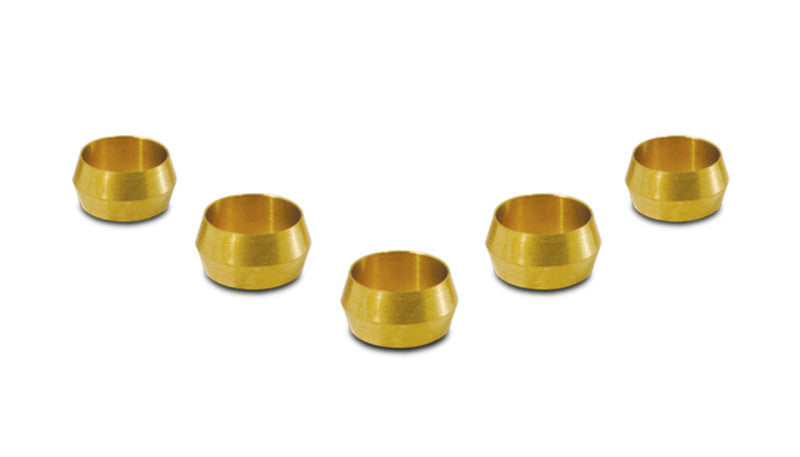 Vibrant 5/8in Brass Olive Hardline Tubing Inserts (2 Pack) - 16469