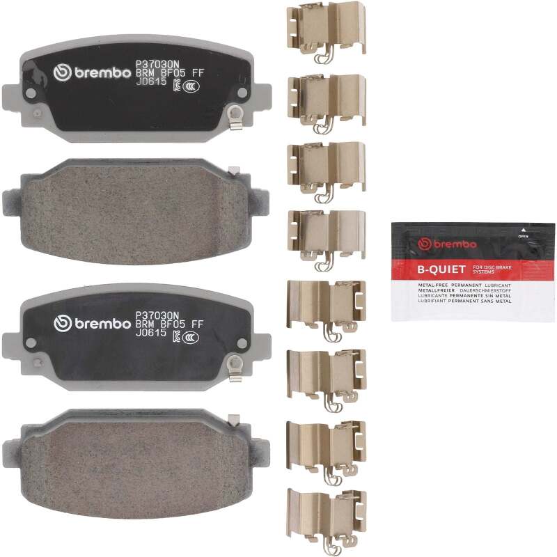 Brembo OE 22-23 Jeep Grand Cherokee/21-23 Grand Cherokee L PRIME Ceramic Brake Pad - Rear - P37030N