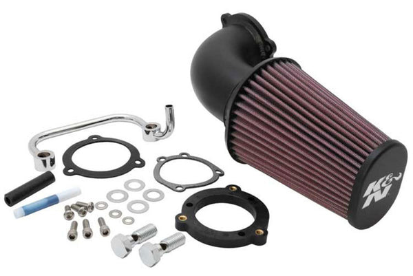 K&N 0-14 Harley Sportster 833/1200CC Performance Intake Kit - 57-1126 for 2004-2019 Harley-Davidson XL1200C Sportster 1200 Cu