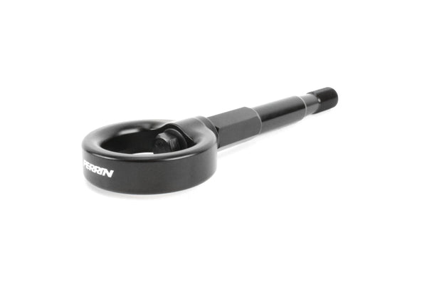 Perrin 14-19 Subaru Forester/Ascent Tow Hook Kit (Rear) - Black - PSP-BDY-253BK by Perrin Performance - front view
