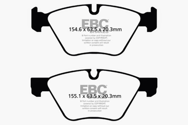 EBC 06-07 BMW 330i/330Xi (E90) Bluestuff Front Brake Pads - DP51493NDX