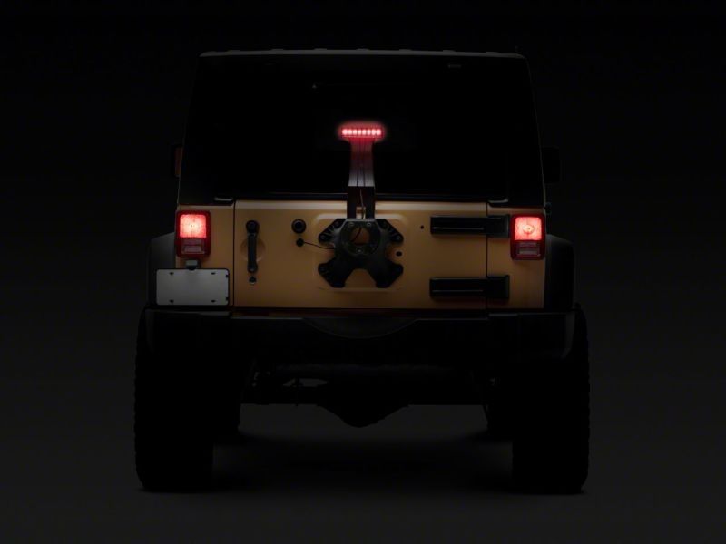 Raxiom 07-18 Jeep Wrangler JK Axial Series Hyper Flash LED Third Brake Light- Smoked - J137871