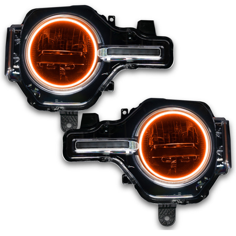 Oracle 2021 Ford Bronco Base Headlight LED Halo Kit - ColorSHIFT - w/ 2.0 Controller SEE WARRANTY - 1470-333