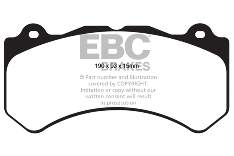 EBC 15+ Cadillac CTS 3.6 Twin Turbo Ultimax2 Front Brake Pads - UD1405