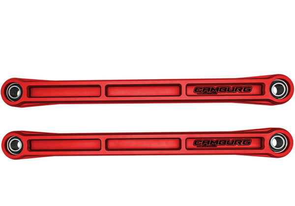 Camburg Ford Bronco 21-23 KINETIK Series Rear Billet Lower Trailing Arm Kit (Red) - CAM-120032-RED for 2021-2026 Ford Bronco 