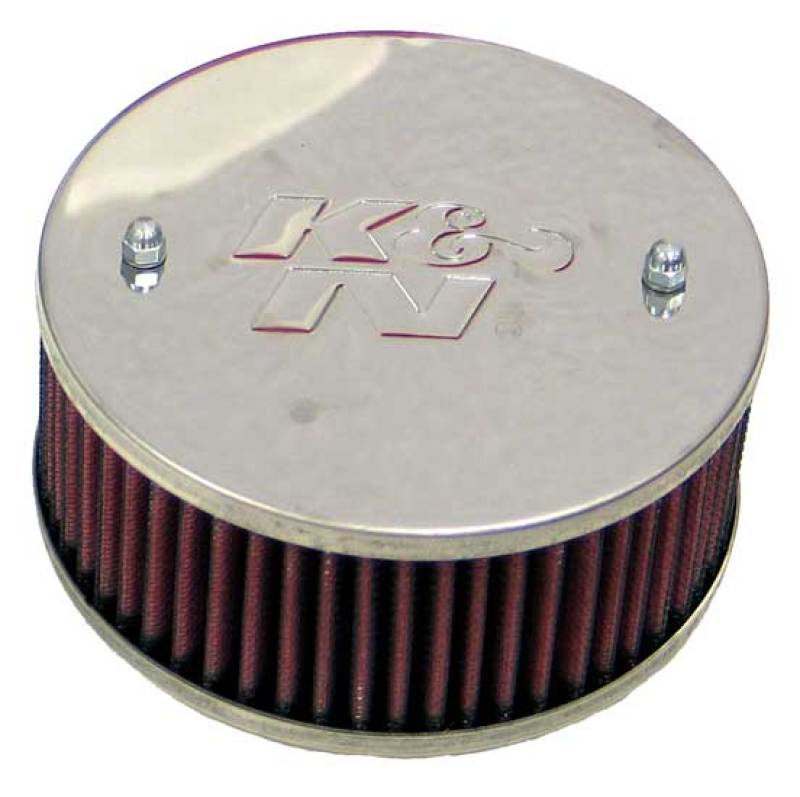 K&amp;N Universal Custom Air Filter - Round 1.625in Flange / 1.625in ID / 2.75in Overall Height - 56-9097