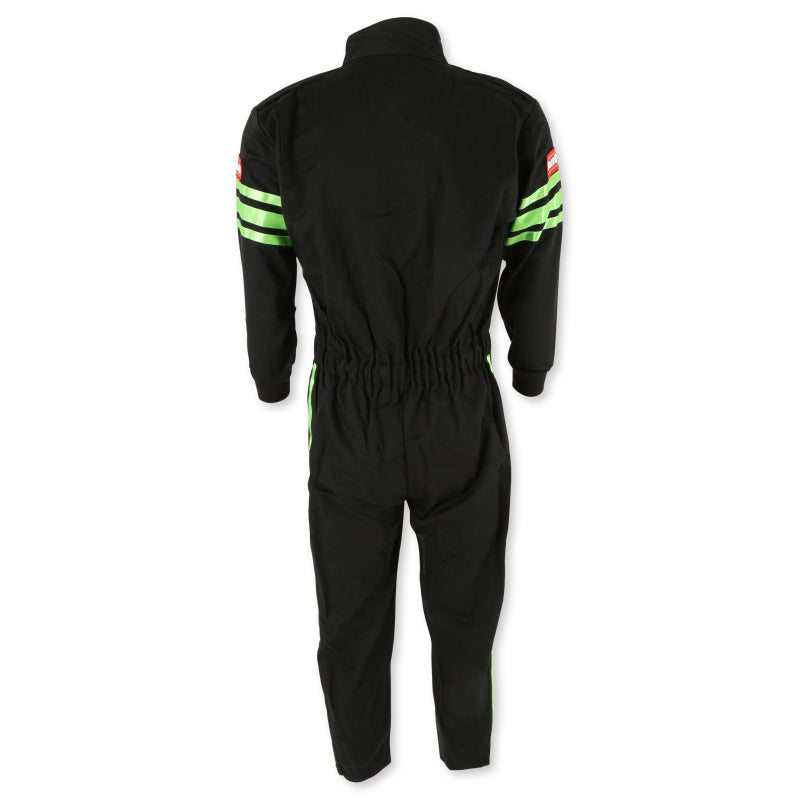 RaceQuip Green Trim SFI-1 JR. Suit - Kids Medium - 1950793RQP