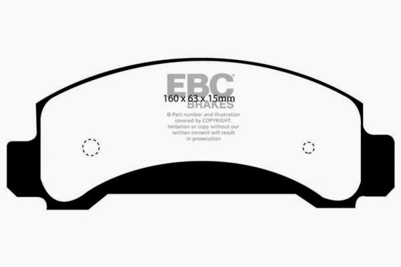 EBC 94-97 Ford Aerostar 3.0 Greenstuff Front Brake Pads - DP61085