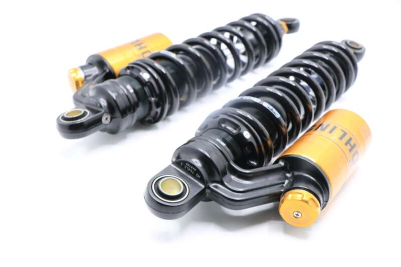 Ohlins 91-17 Harley-Davidson Dyna FXD STX 36 Blackline Shock Absorber w/ Gold Accents - HD 764LE