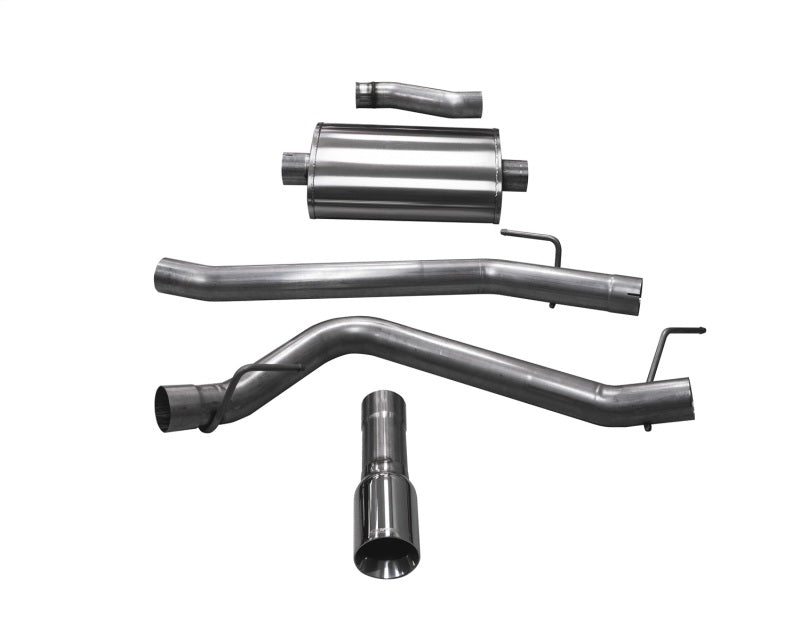 Corsa 2020-2024 Jeep Gladiator JT 3.6L Single Side Exit Cat-Back Exhaust w/ Single 4in PolishedTip - 21060