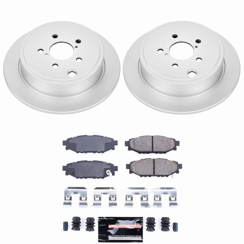 Power Stop 13-16 Subaru BRZ Rear Z23 Coated Brake Kit - CPK4631-23