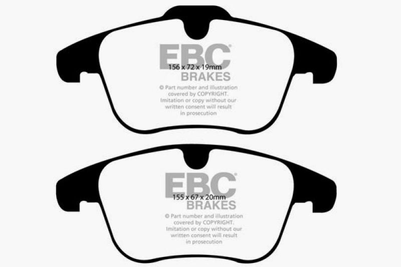 EBC 11+ Volvo S60 2.5 Turbo T5 (300mm Front Rotors) Redstuff Front Brake Pads - DP31932C