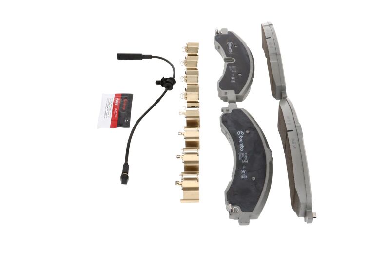 Brembo OE 20-21 Chevy Silverado 2500 HD/3500 HD/GMC Sierra 2500 HD Ceramic Brake Pad - Front - P10100N
