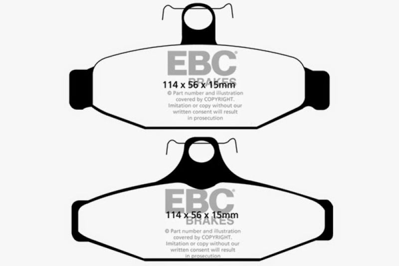 EBC 93-00 Aston Martin Virage 5.3 (AP Caliper) Yellowstuff Rear Brake Pads - DP41165R