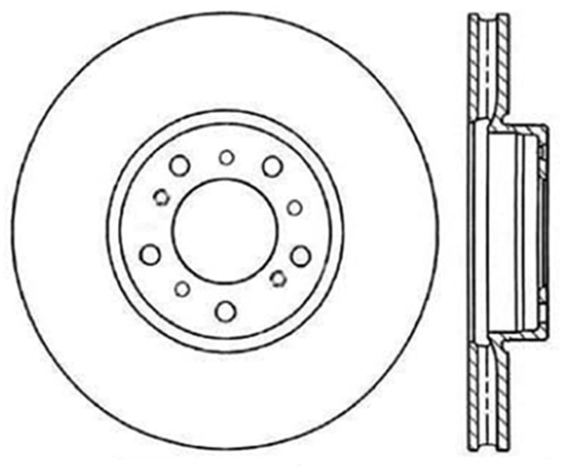 StopTech Power Slot BMW (E46) Front Left Cryo Slotted Rotor - 126.34058CSL