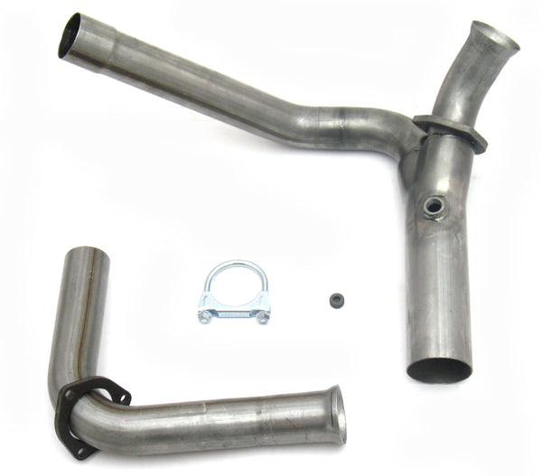 JBA 88-93 GM C/K Pickup 4.3-5.7L 409SS Emissions Legal Mid Pipes - 2831SY for 1988-1995 GMC C1500 - front view