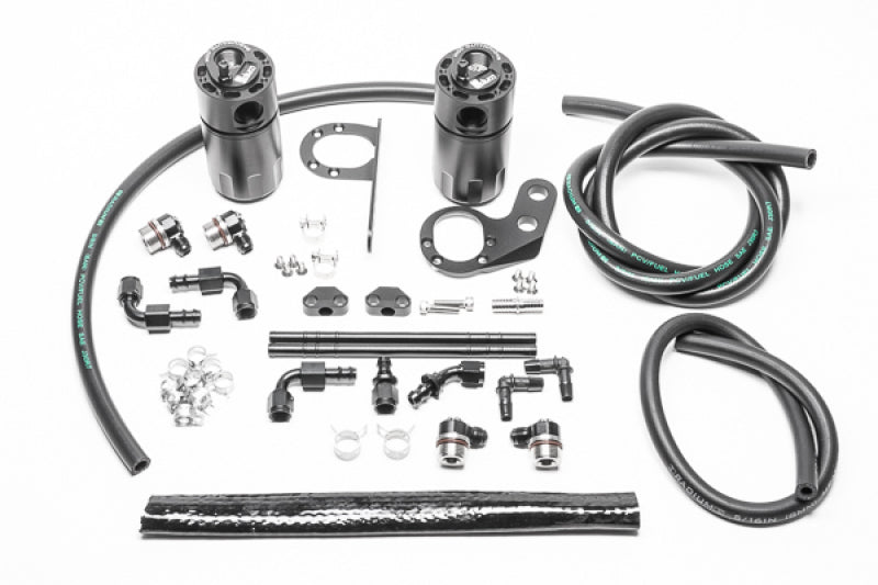 Radium 2017+ Honda Civic Type-R Fluid Lock Dual Catch Can Kit - 20-0826-FL