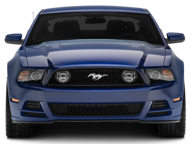 Raxiom 13-14 Ford Mustang LED Halo Projector Headlights- Black Housing (Clear Lens) - 408997