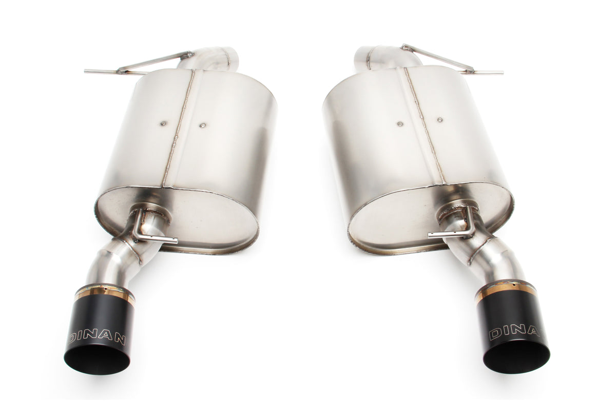 Dinan - Free Flow Axle-Back Exhaust - 2007-2011 BMW 335i/335xi - D660-0012-BLK