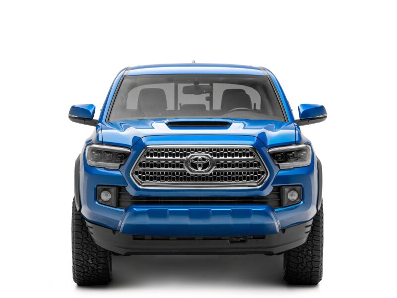 Raxiom 16-23 Toyota Tacoma CXR Series V2 LED Projector Headlights- Black Housing- Clear Lens - TT44175 - angle view
