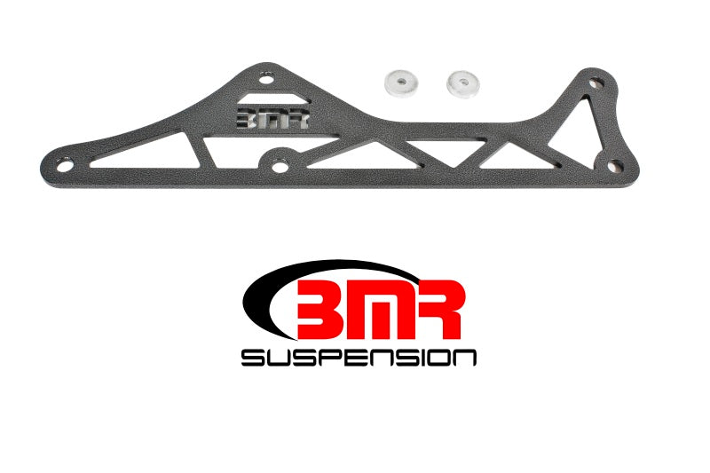 BMR 16-17 6th Gen Camaro Steel Driveshaft Tunnel Brace - Black Hammertone - DTB005H