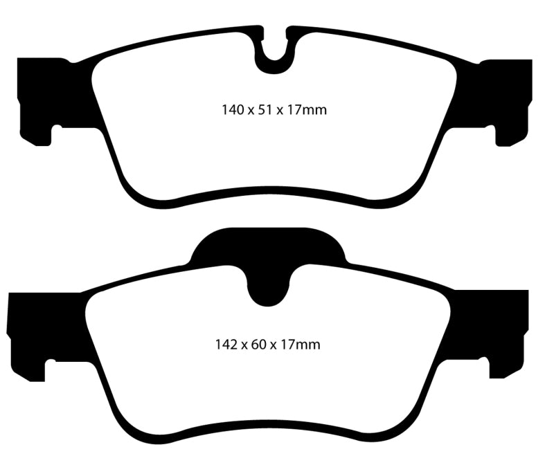 EBC 05-06 Mercedes-Benz G55 AMG 5.4 Supercharged Yellowstuff Rear Brake Pads - DP41593R