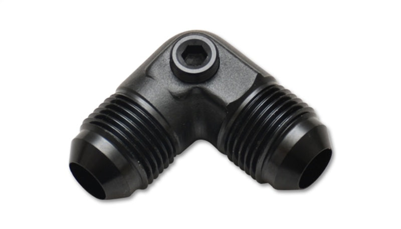 Vibrant -8AN to -8AN Male 90 Degree Union Adapter Fitting with 1/8in NPT Port - 16538