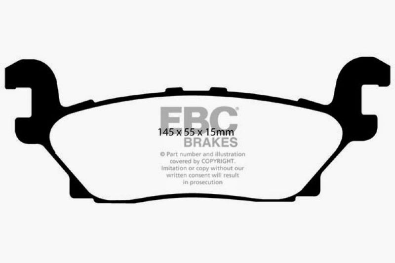 EBC 05-07 Hummer H3 3.5 Greenstuff Rear Brake Pads - DP61760